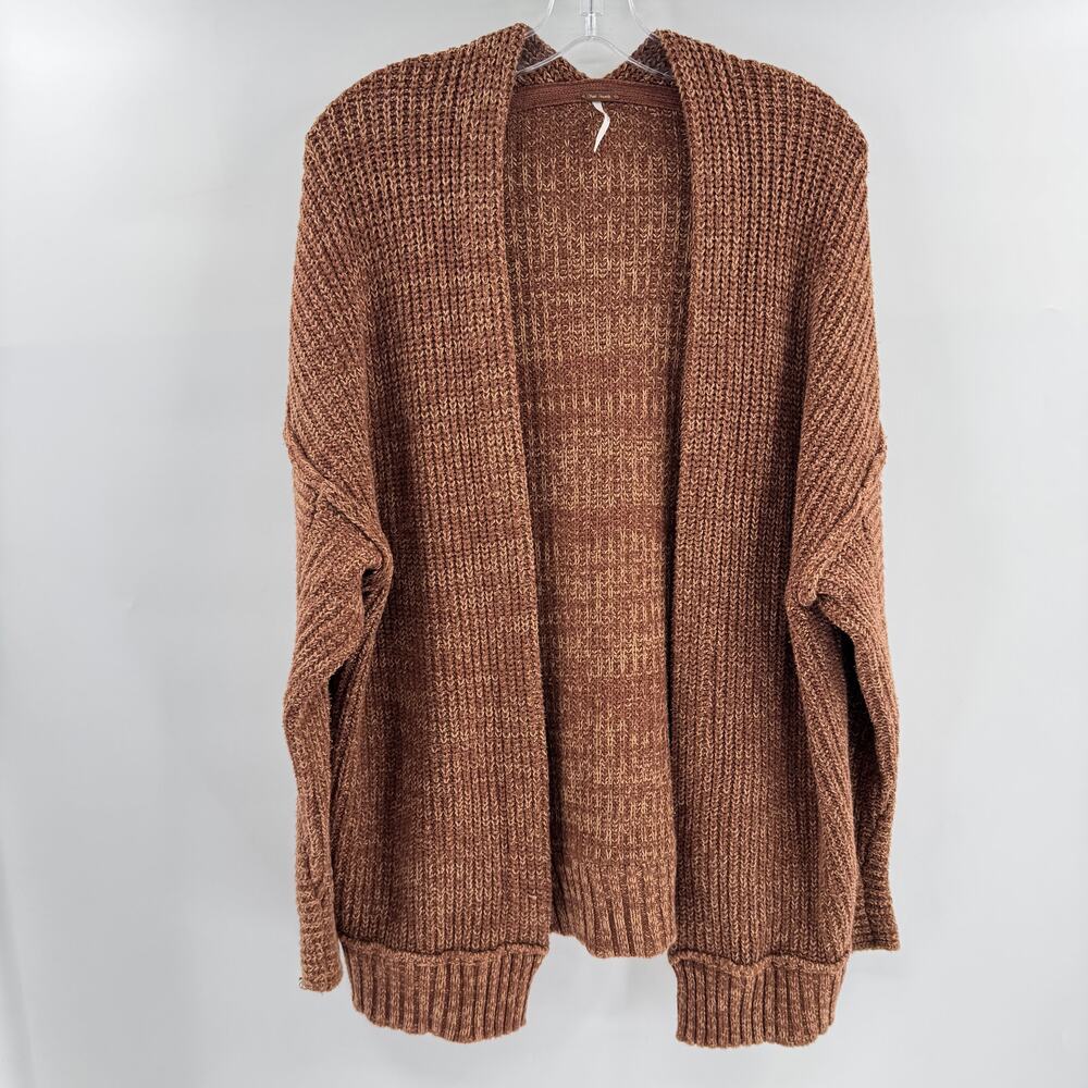 Free People High Hopes Cardigan Sz S Brown Oversized